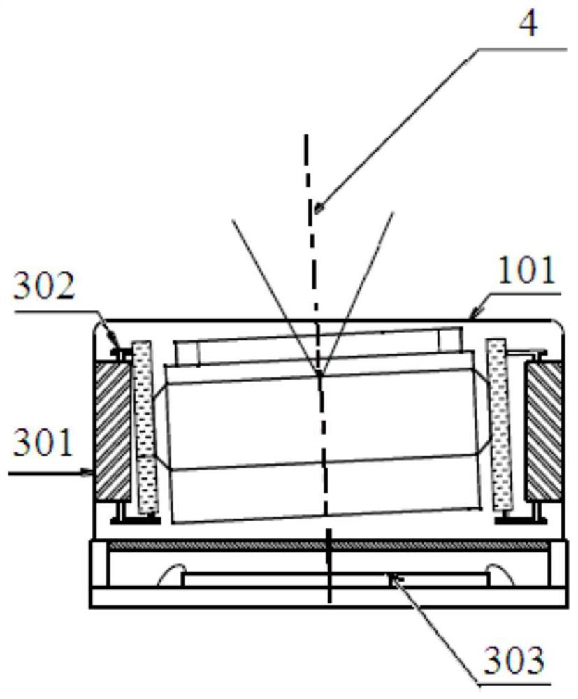 A miniature anti-shake iris recognition module and terminal equipment