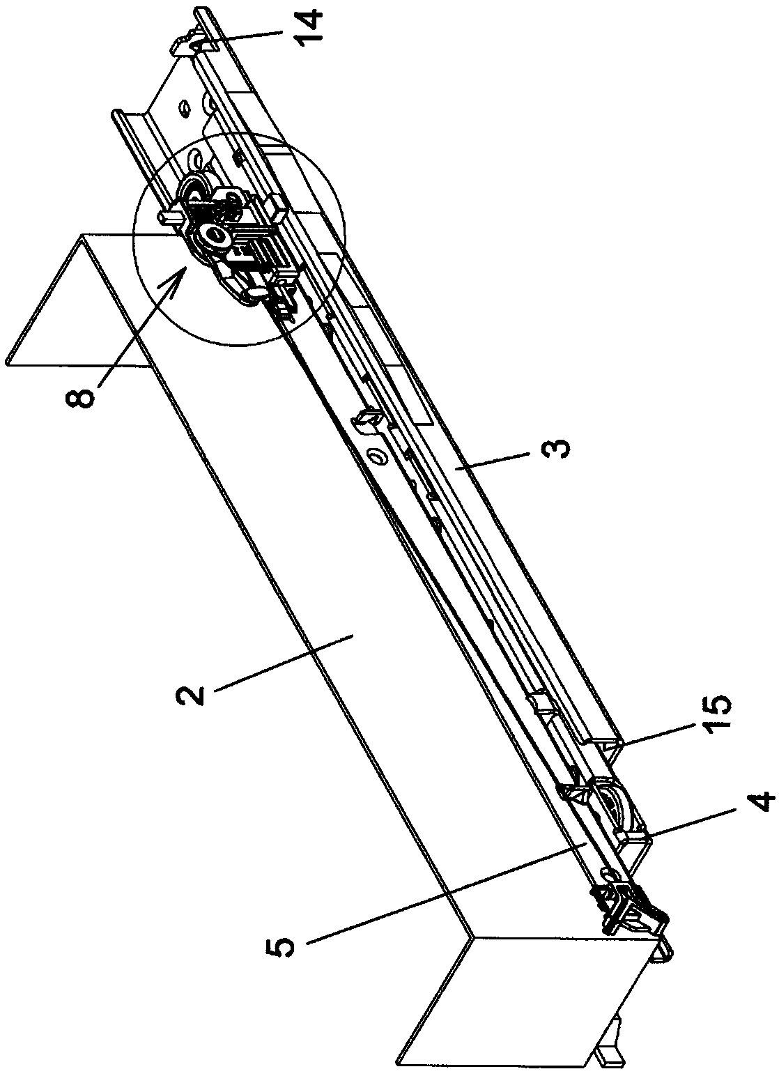 Pull-out guide for a furniture part which can be pulled out of a basic furniture structure