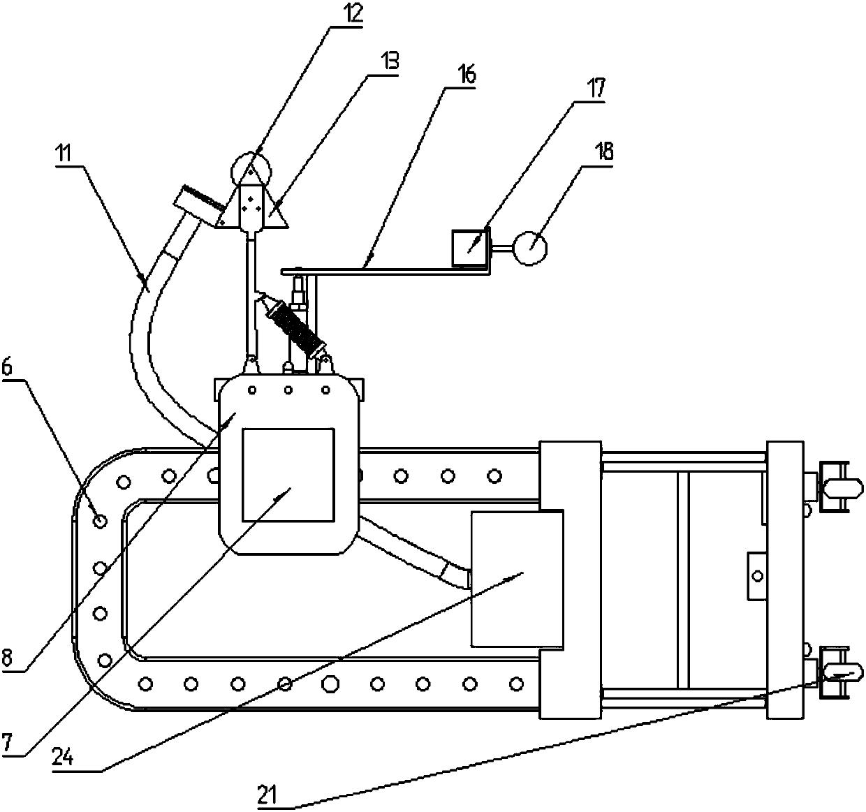 Automatic urinal cleaning robot