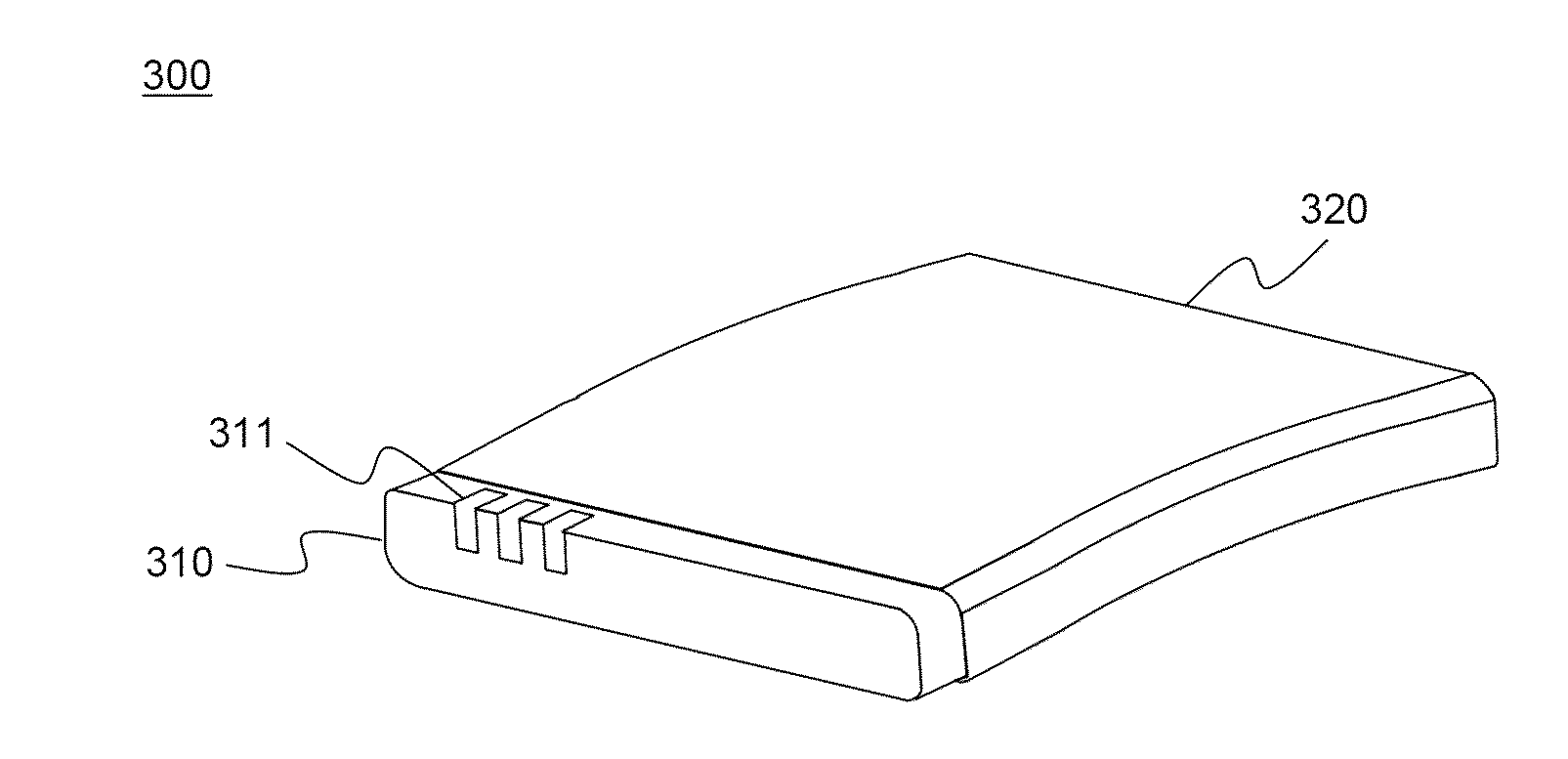 Battery cell of curved shape and battery pack employed with the same