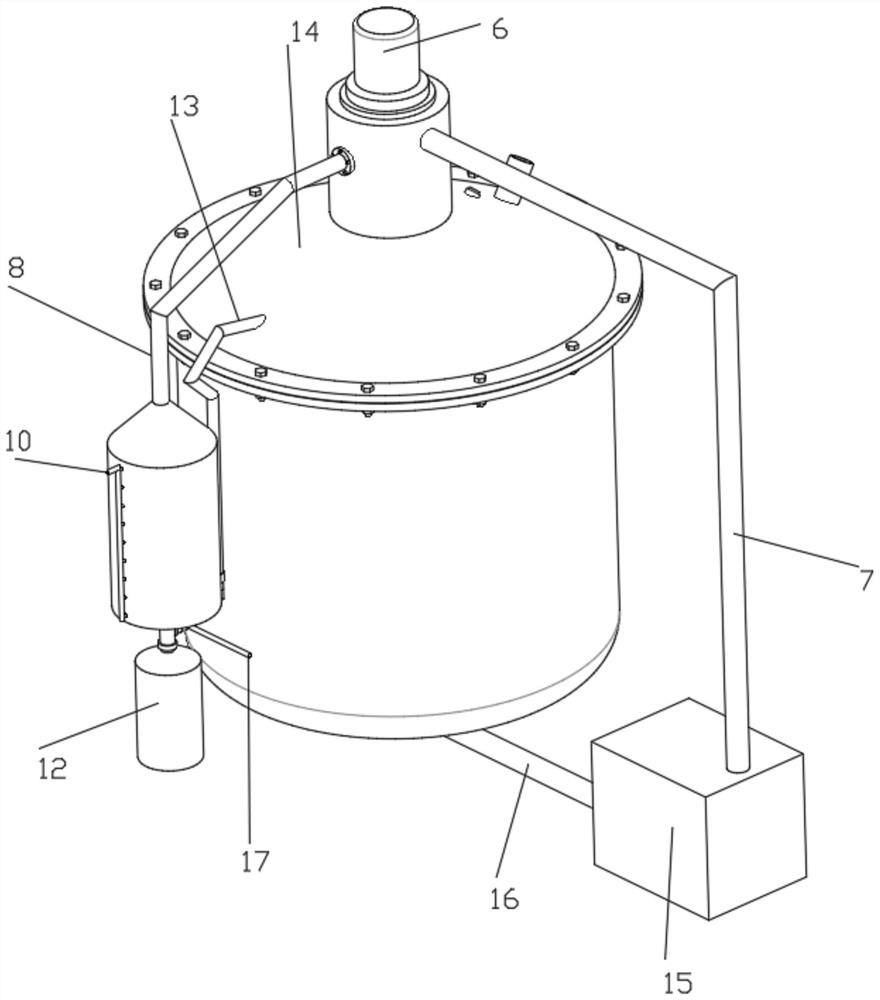 Reduced pressure distillation device and method for preparing N-methyl-2-chloroethyl pyrrolidine