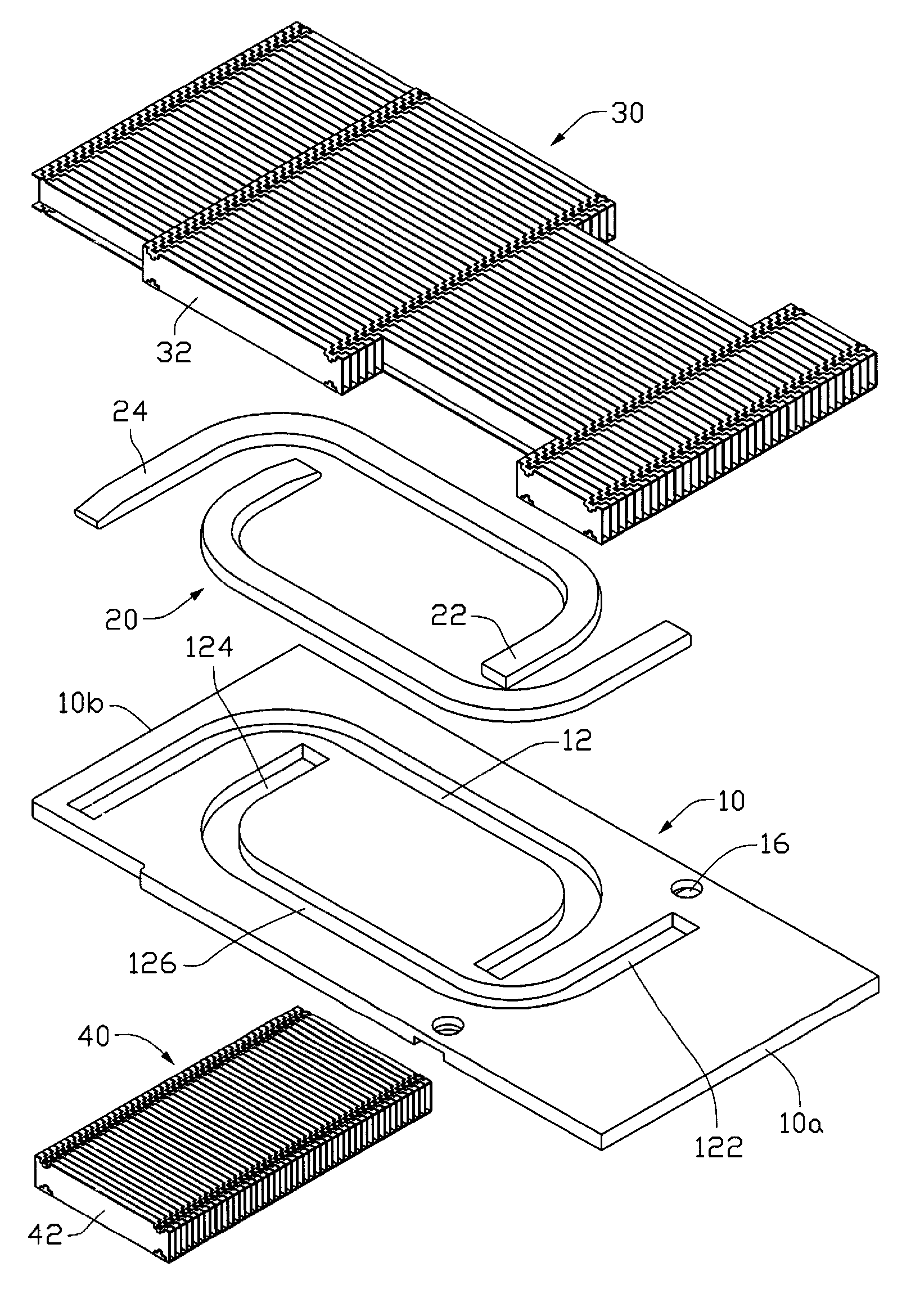 Heat sink with heat pipes