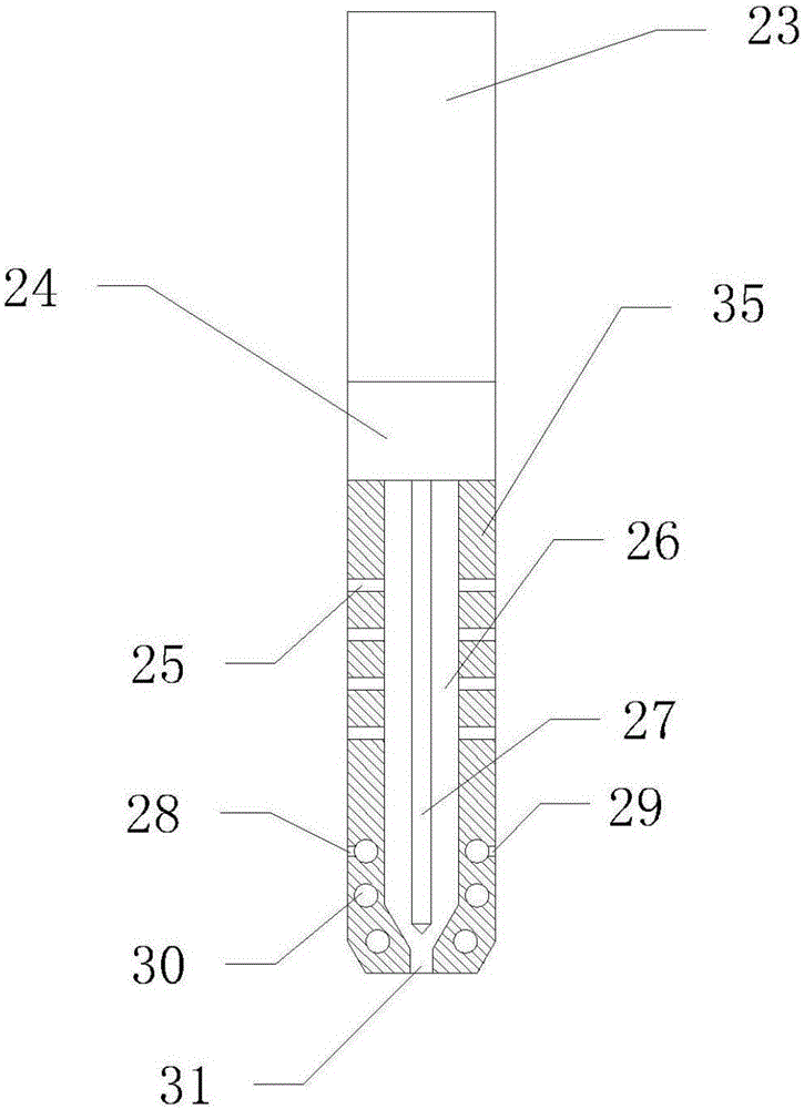 Tipping paper perforating device