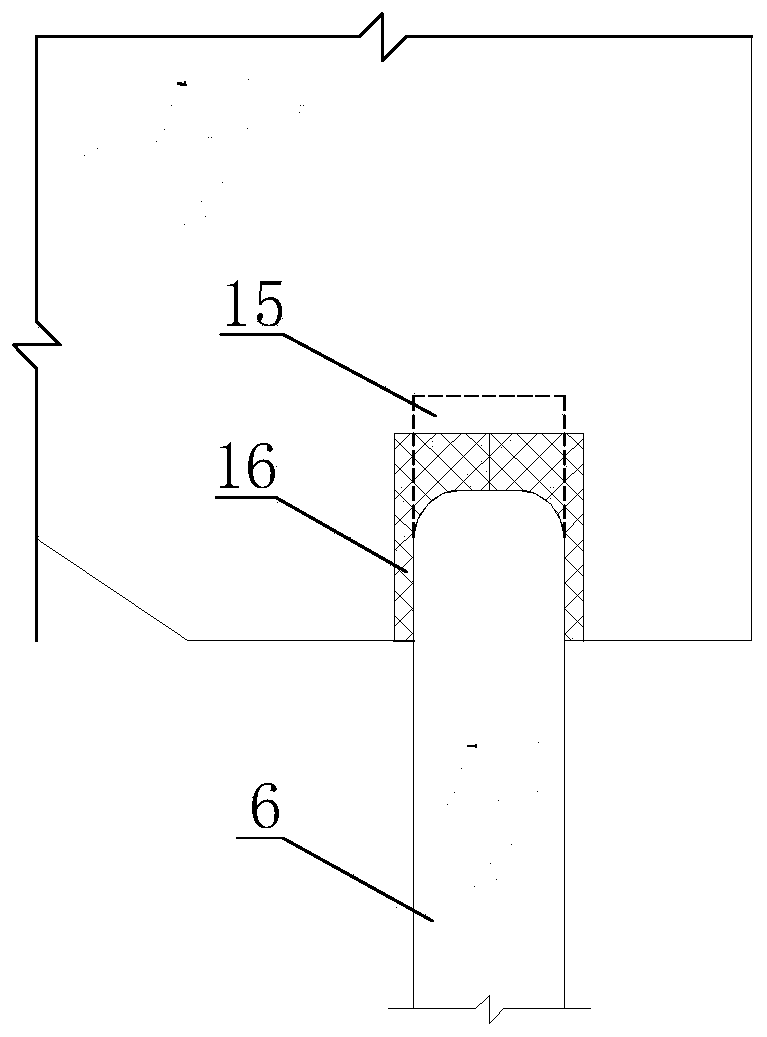 Method and structure for constructing gravity dam on deep overburden layer