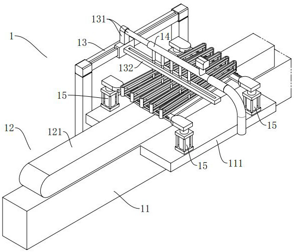 Rod piece positioning and bending equipment for comprehensive rod with clamping groove