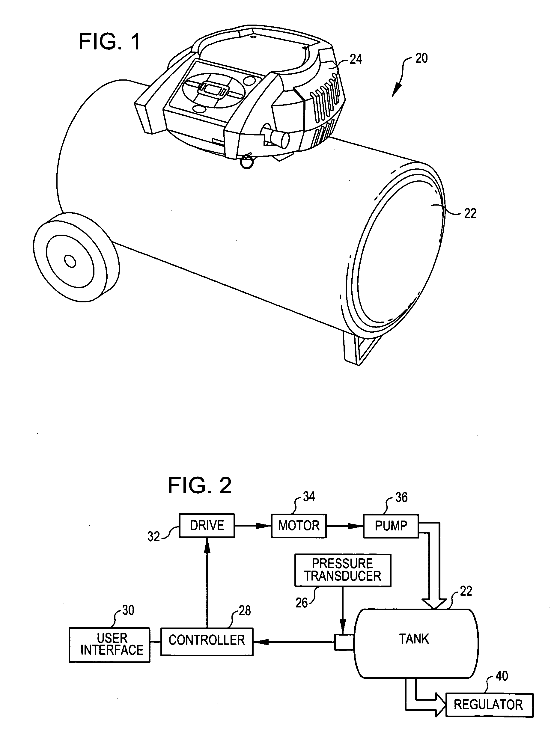 Air compressor tools that communicate with an air compressor