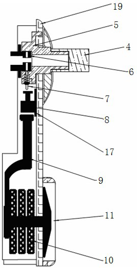 Inlaid electronic anti-theft lock and door with the same