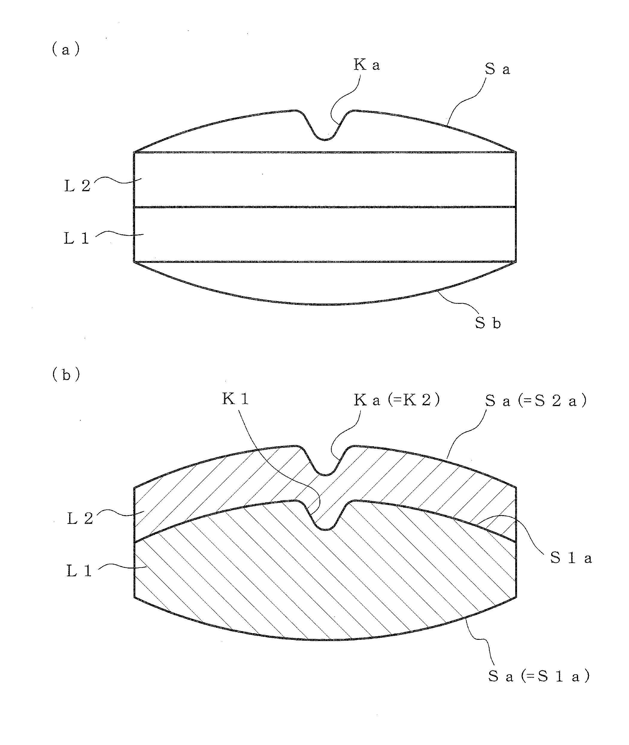 Laminated tablet and manufacturing method therefor