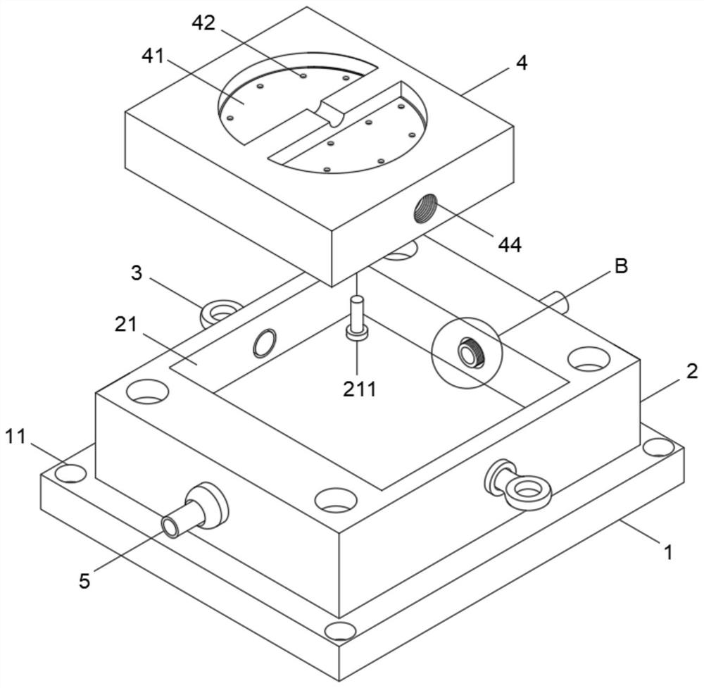 Forming die of injection molding machine