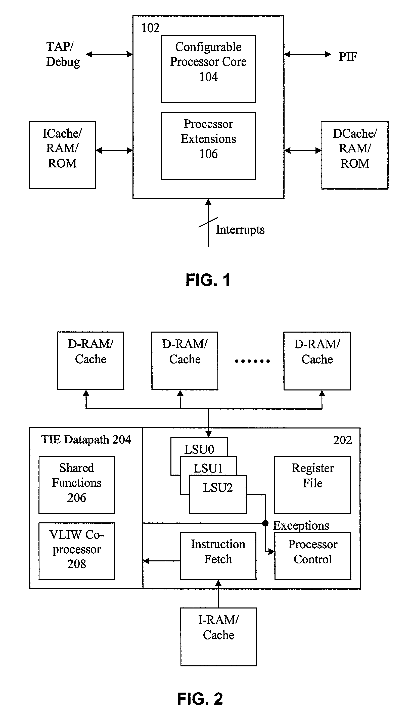 Method and apparatus for adding advanced instructions in an extensible processor architecture