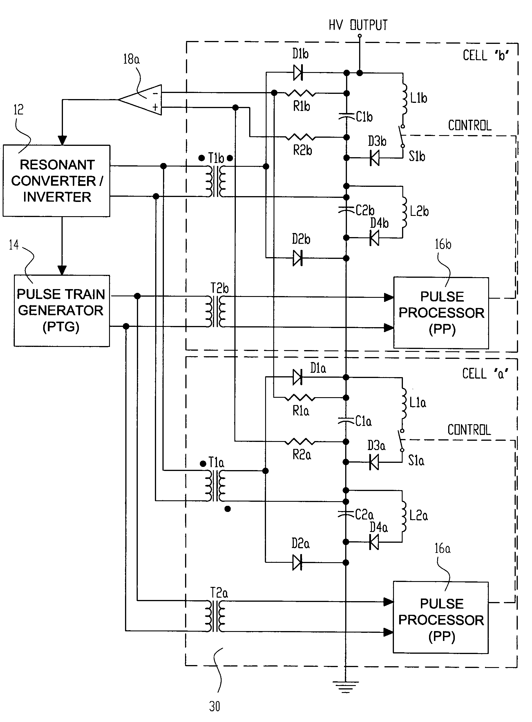 High voltage pulse generator