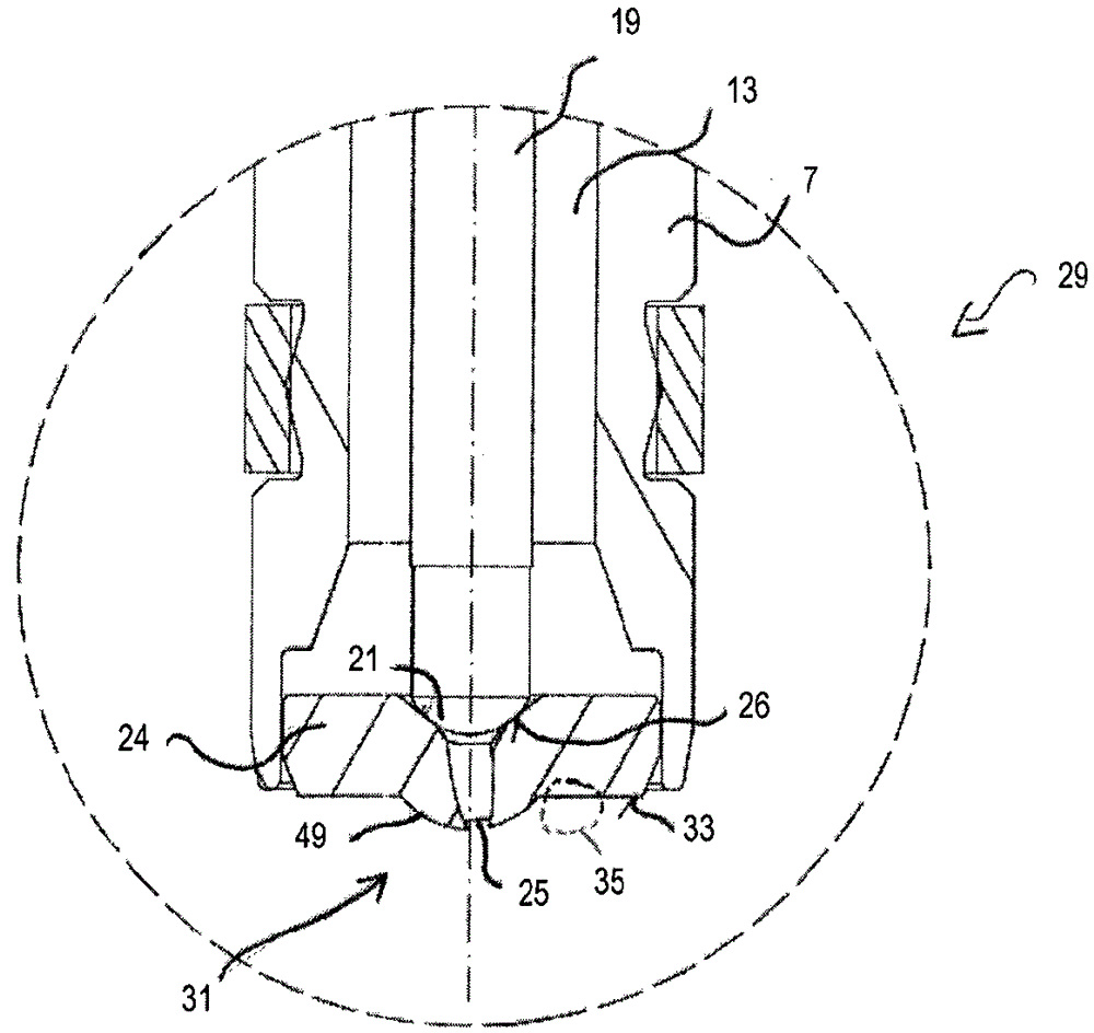 Fuel injection valve for combustion engine