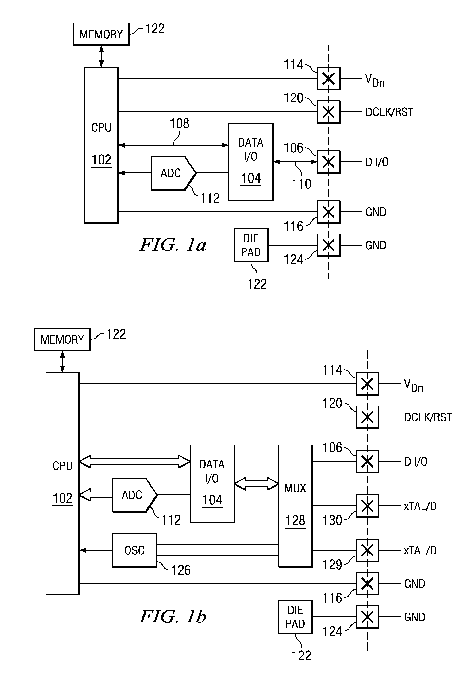 Package for mixed signal mcu with minimal pin count
