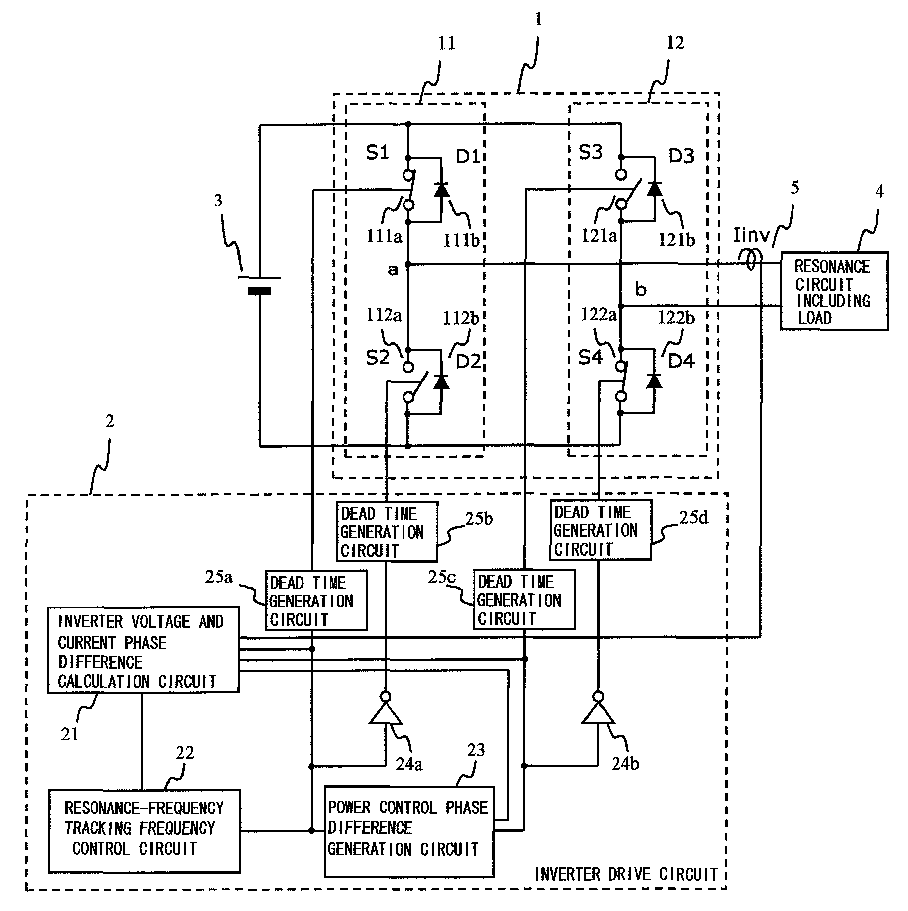 Phase shift inverter, X-ray high-voltage device using same, X-ray CT device, and X-ray imaging device