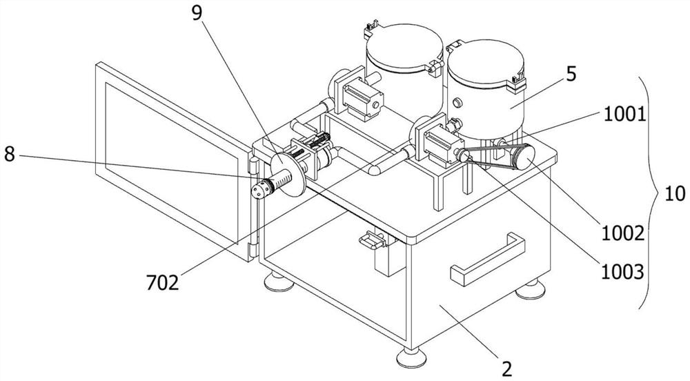 Clinical enema osmotic treatment device for nephrology department