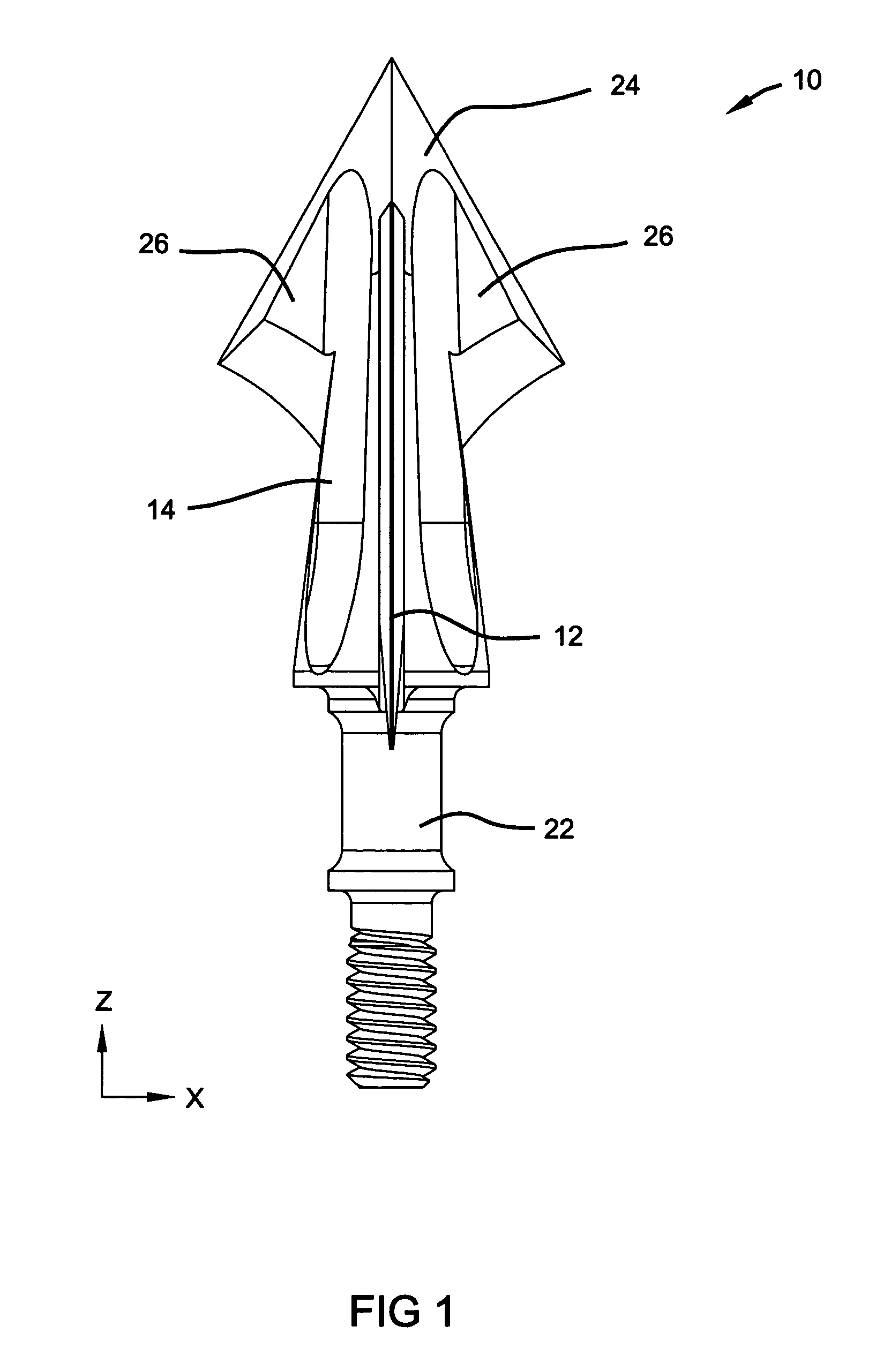Mechanical broadhead with sliding blades