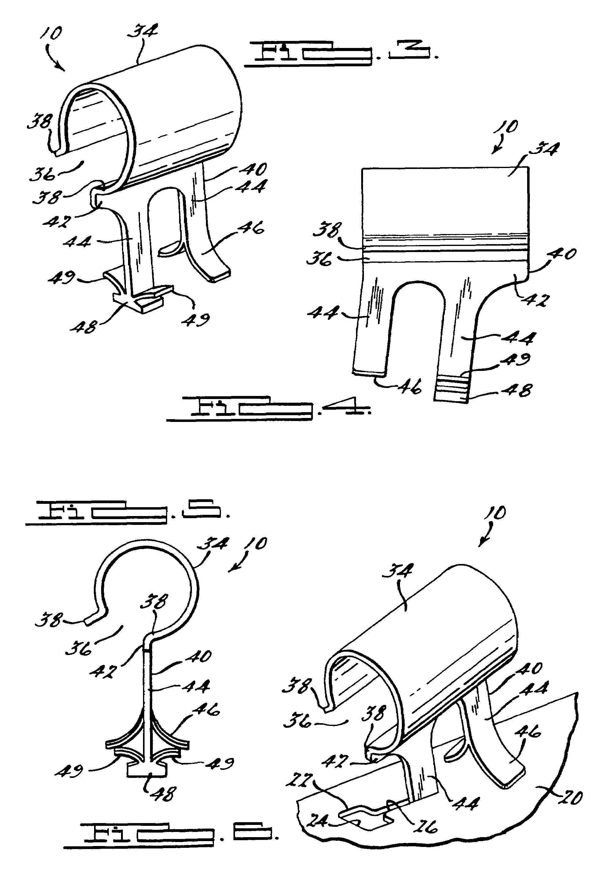 Retaining support member for fuel filler pipe