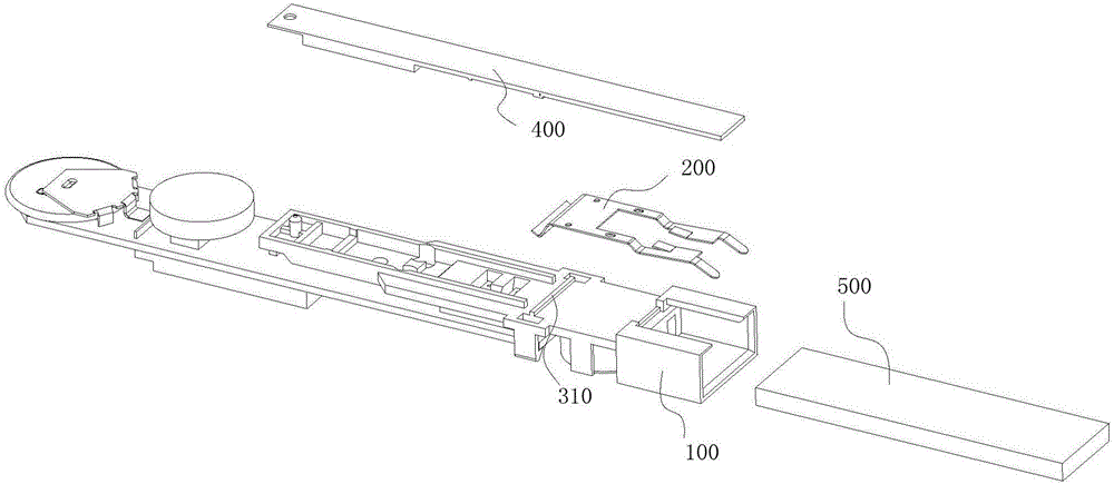 Detection device and sample suction rod fixing mechanism and assembly method thereof