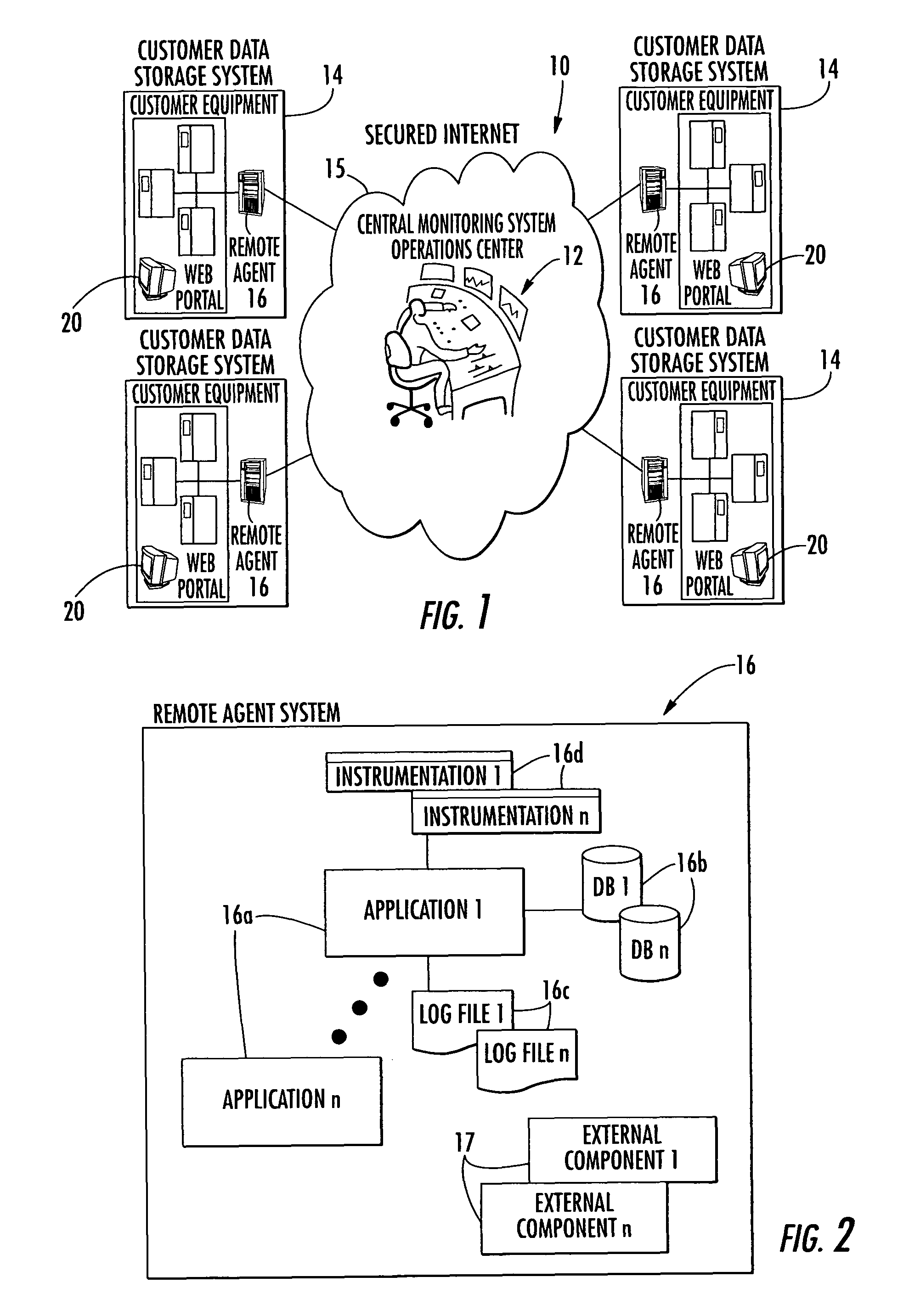 Systems, methods and computer program products for managing a plurality of remotely located data storage systems