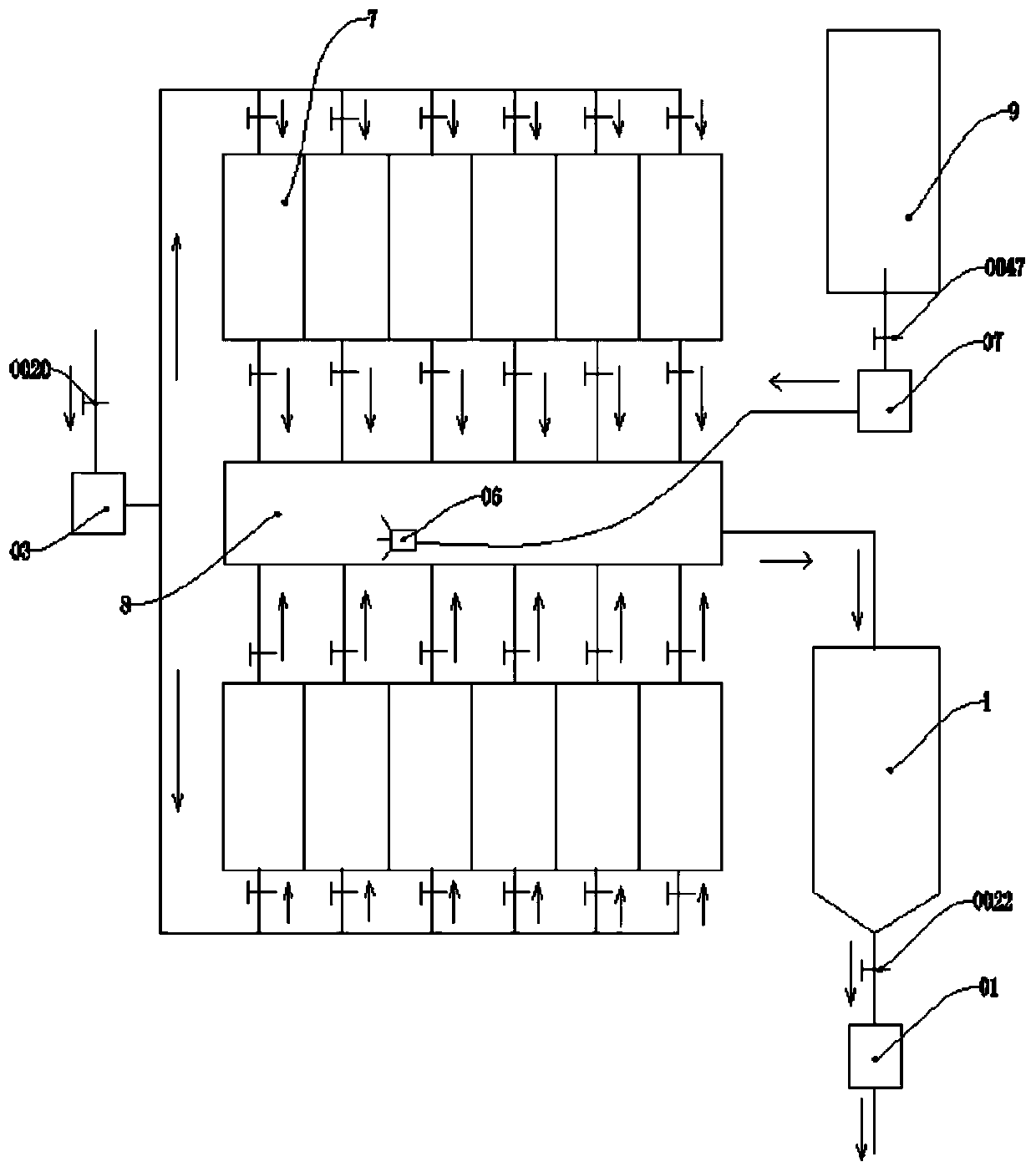 A workshop system for producing cryolite from mold liquid