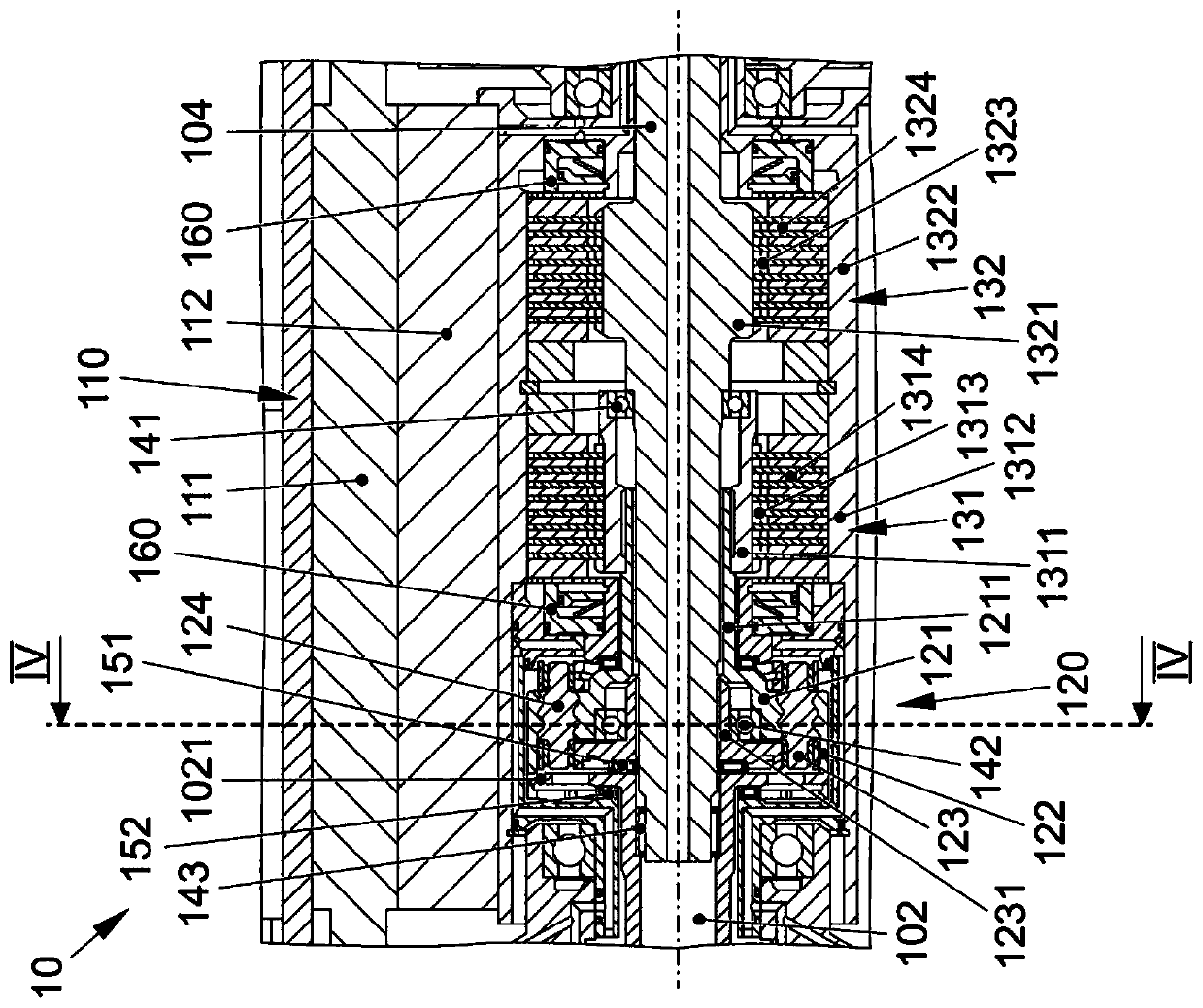 Multistage hybrid powertrain for a motor vehicle