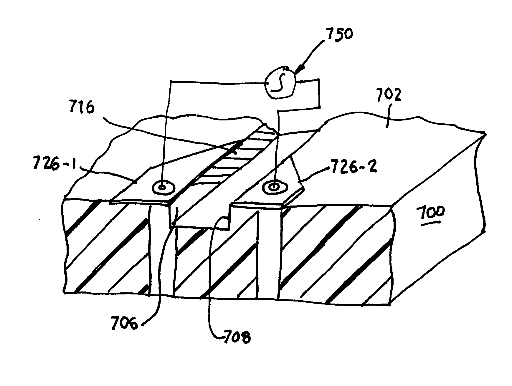 Transmission line with a transforming impedance and solder lands