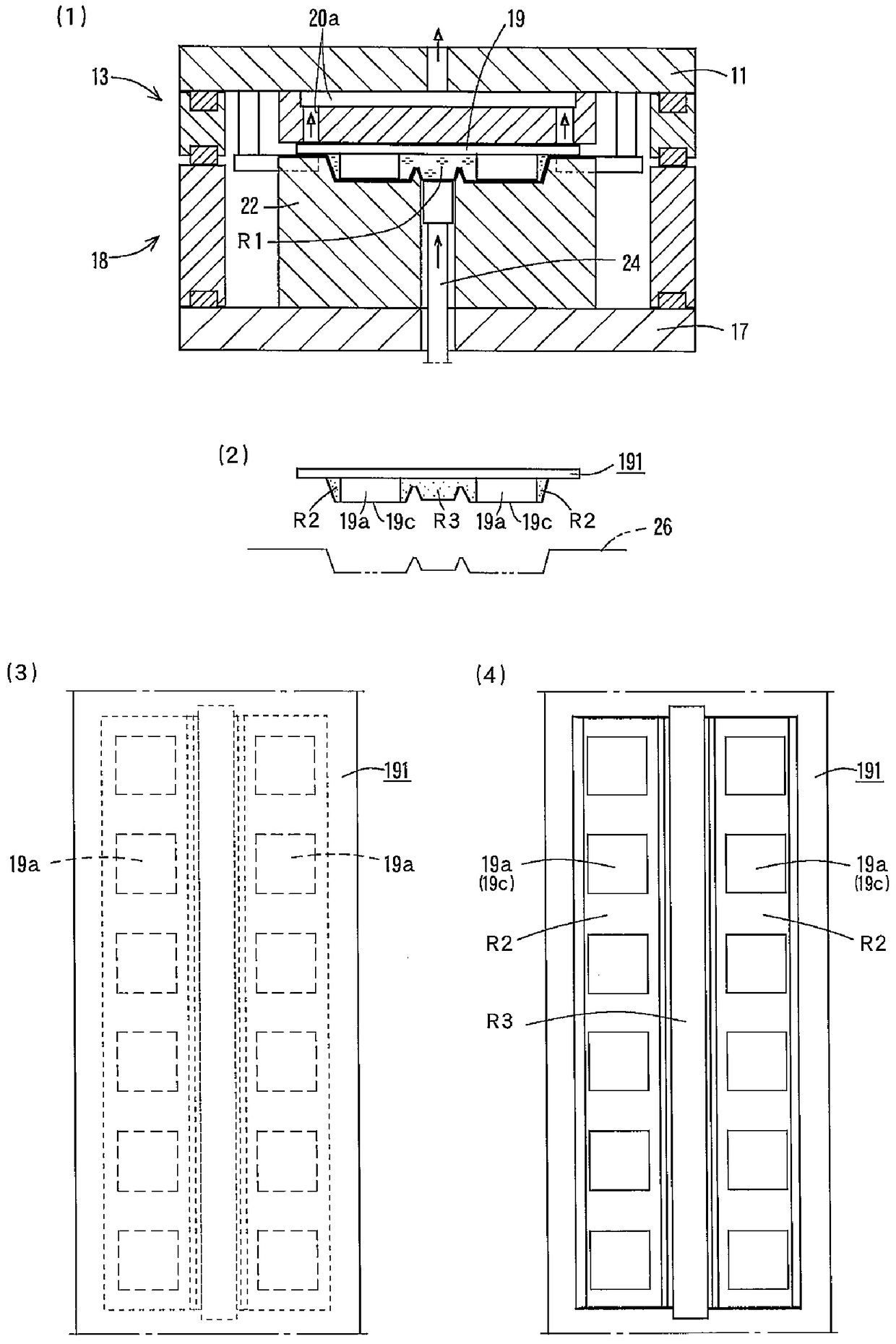 Resin encapsulation method and resin encapsulation device