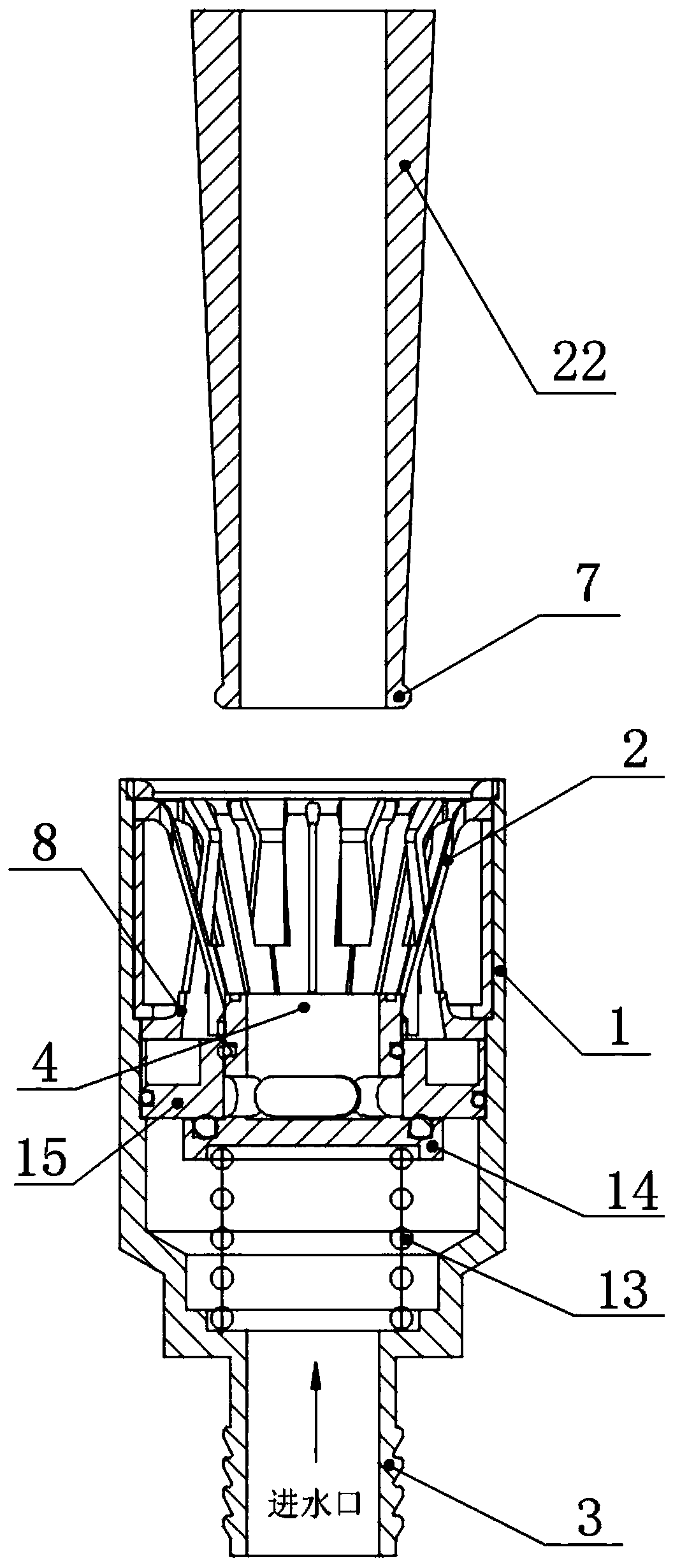 A safe water supply joint for motor vehicles and a water supply connection method