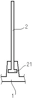 Radiating fin and shell combination structure