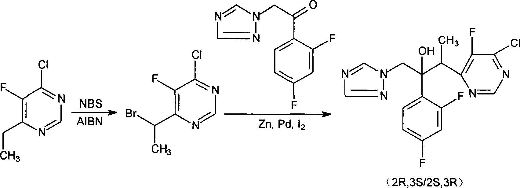 Novel oriented synthesis method of voriconazole, medicinal salt and intermediate thereof