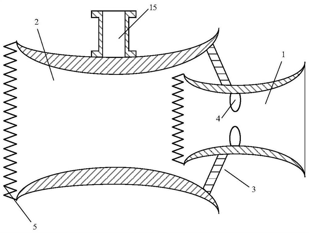 Double-layer diffusion and sawtooth tail edge integrated wheel rim driving propeller