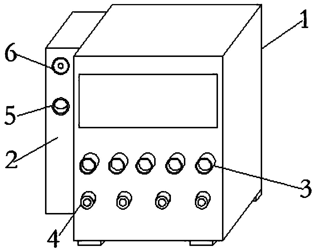 Stabilized voltage supply for lack of electricity of standby battery based on campus production practical training