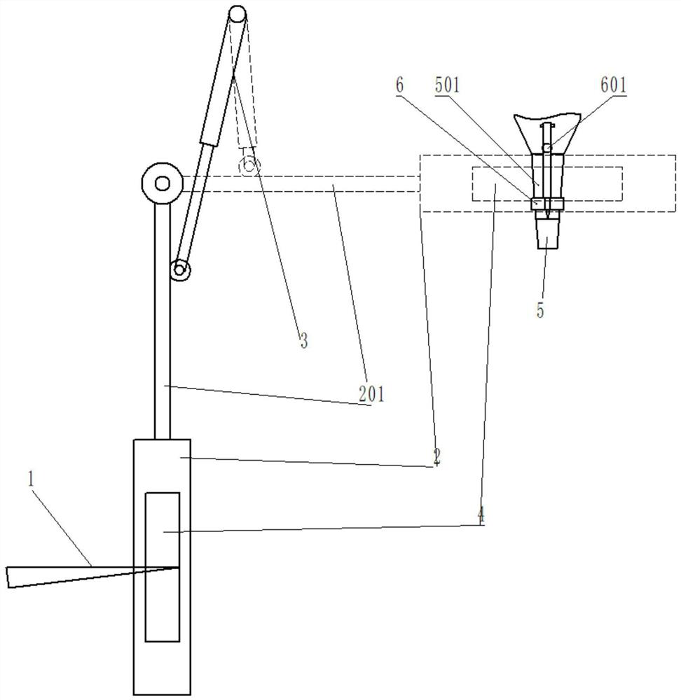 Roller type bagging and opening holding device