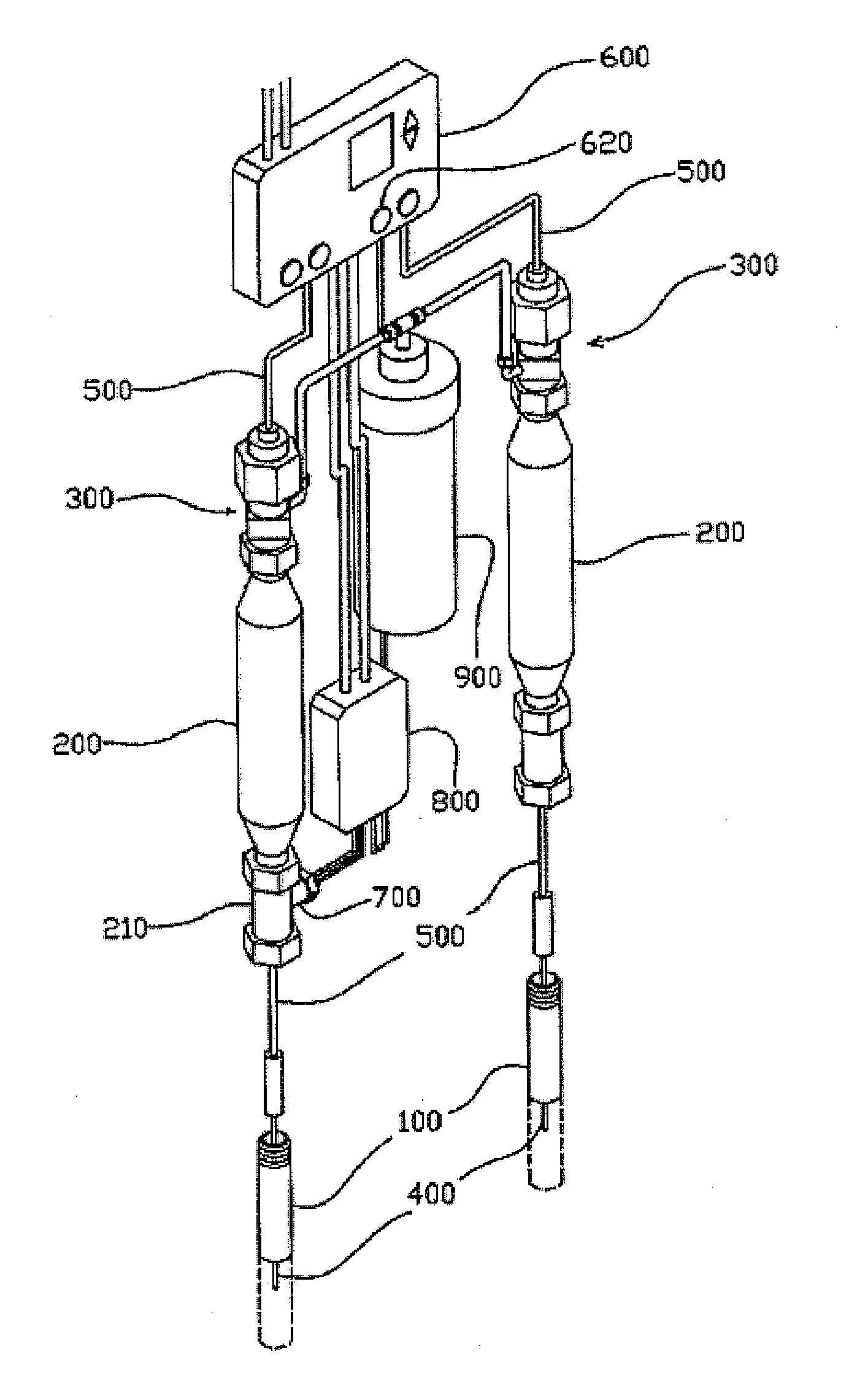 Structure of hot water pipe inserted with heating wire