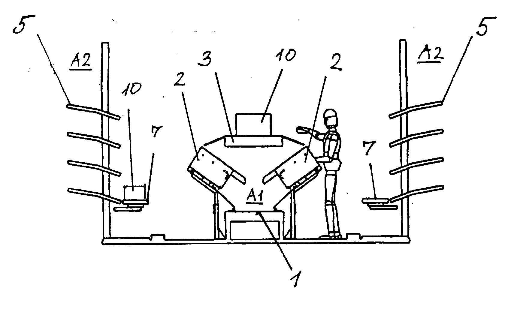 Method and system for commissioning articles which are suitable for a central belt and articles which are not suitable for a central belt