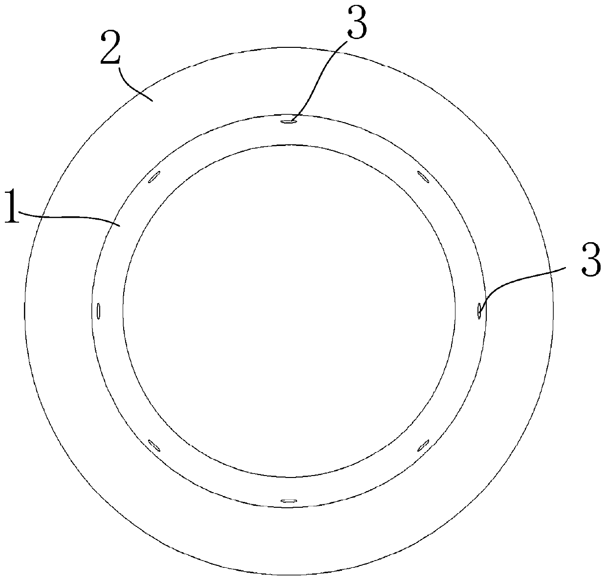 A long nozzle sealing ring