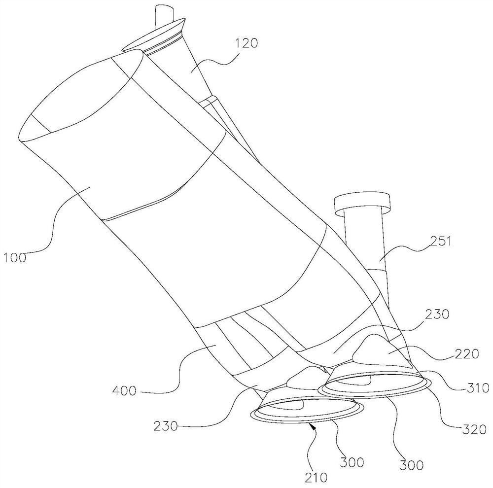 Gasoline engine air inlet channel