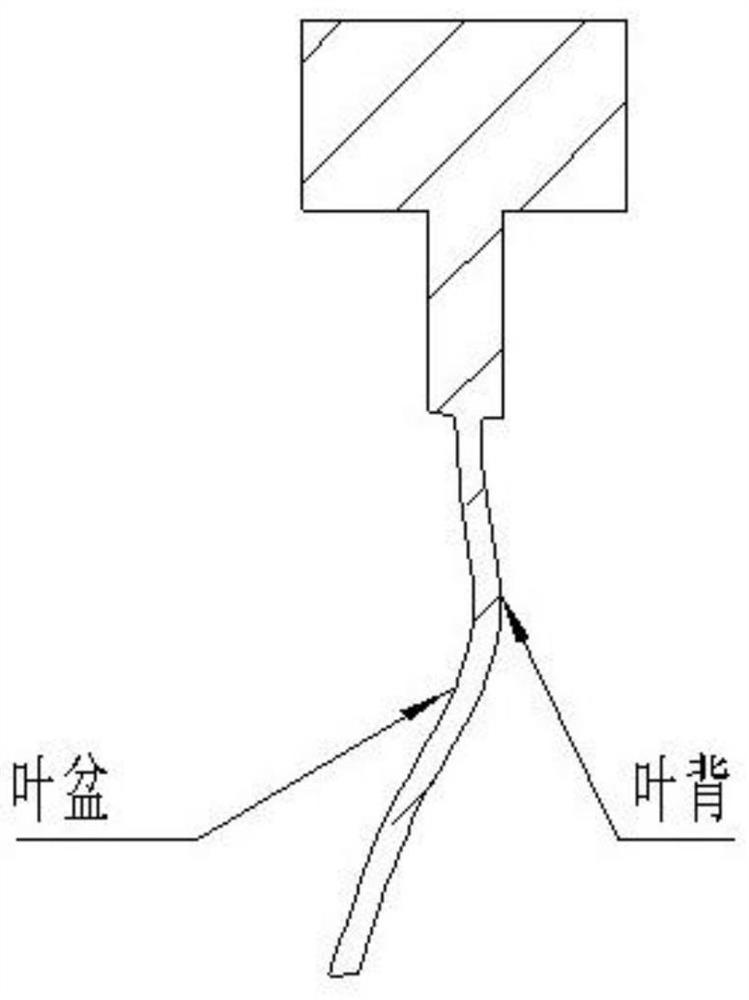 Polishing method for multi-element flow blade profile