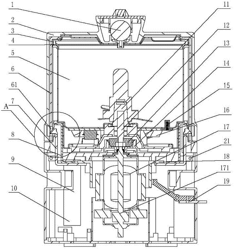 Pressure soymilk grinder