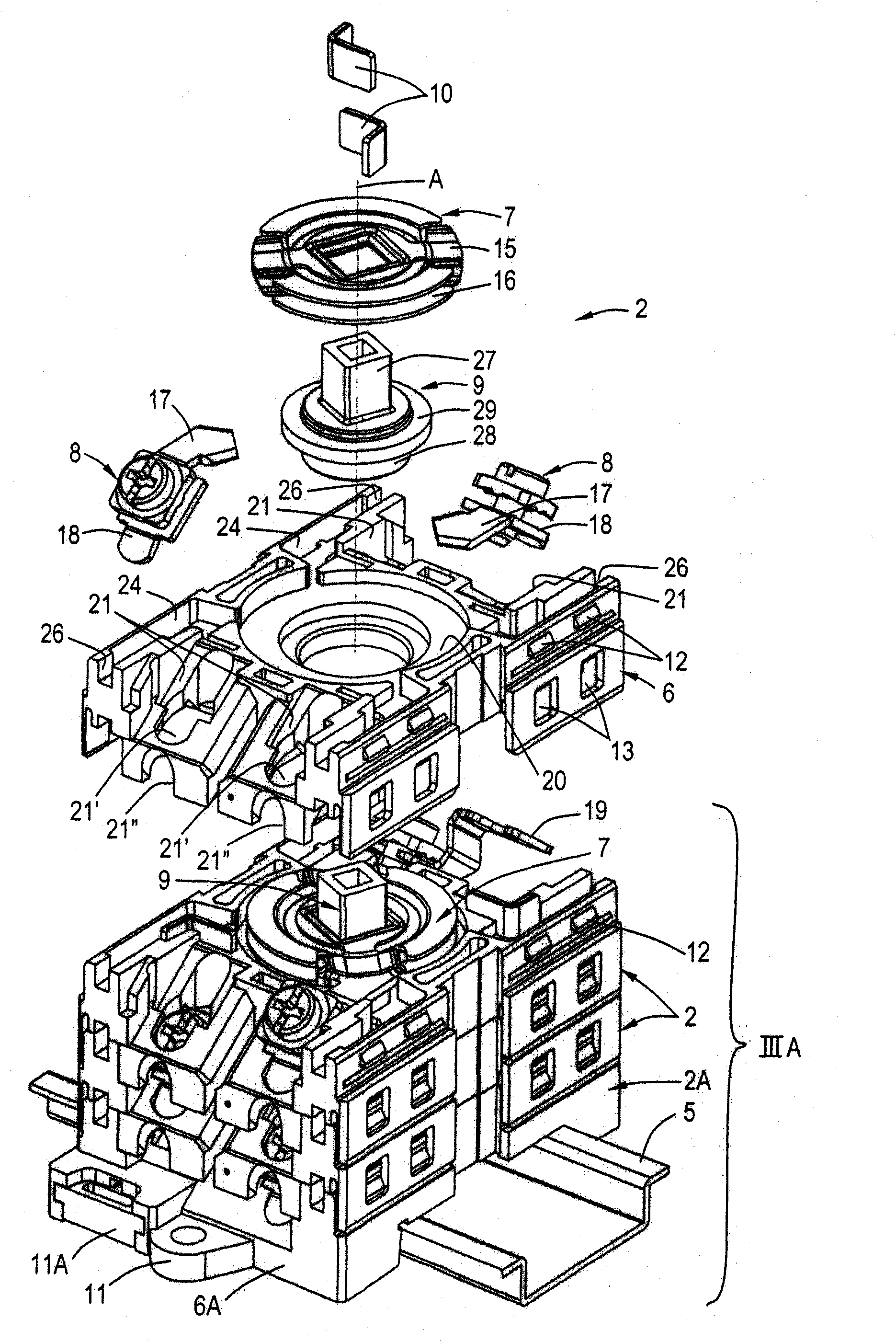 Electrical rotary switch