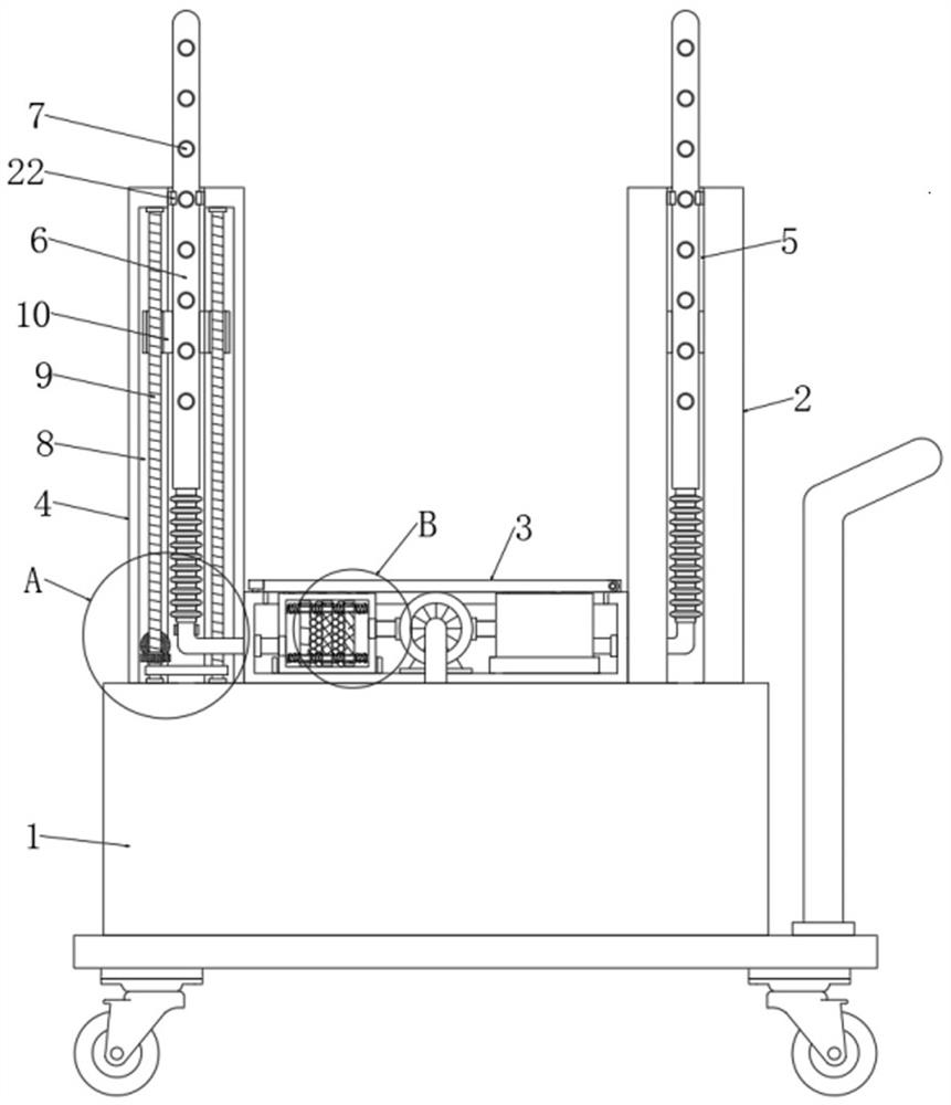 Micro-spraying humidifying device for planting edible mushroom