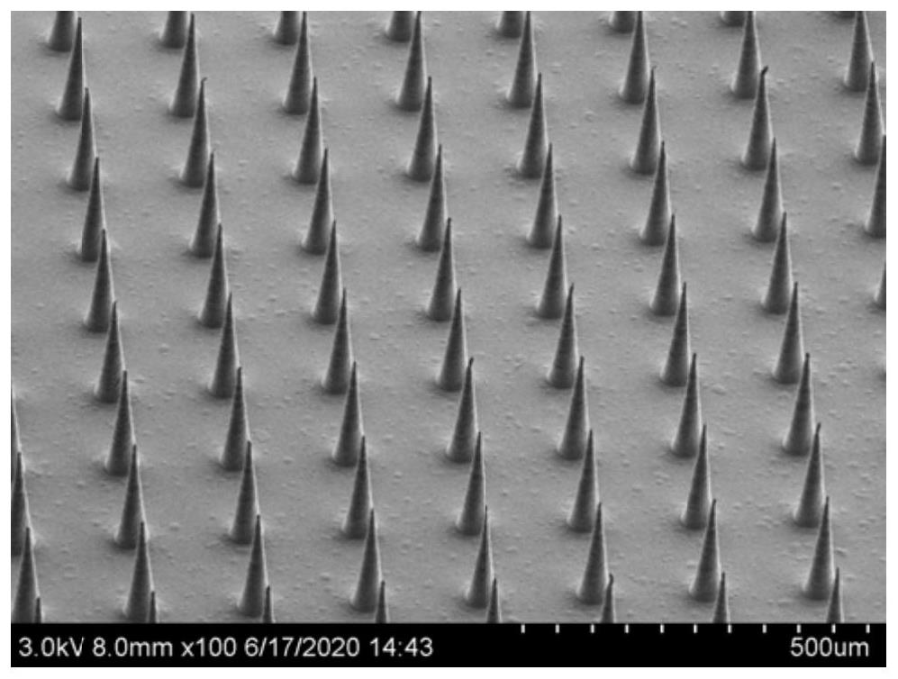 Microneedle capable of controllably releasing medicine and preparation method of microneedle