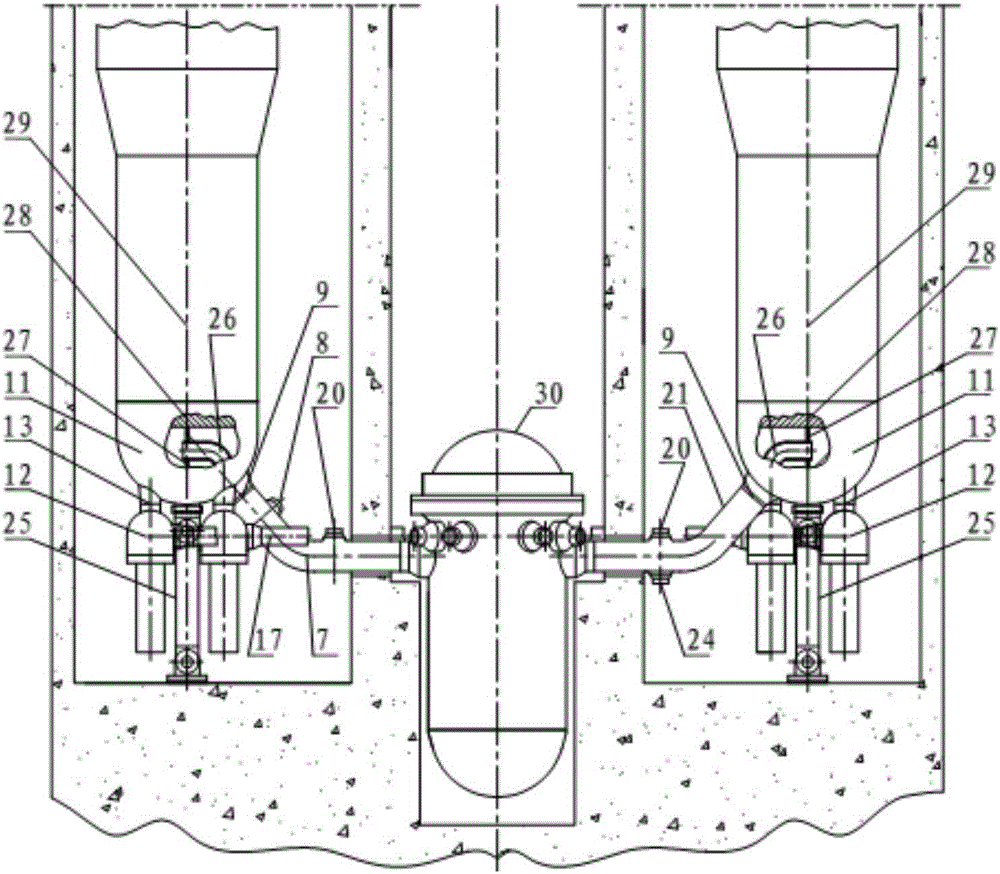 Loop layout of reactor coolant for passive pressurized water reactor nuclear power plant