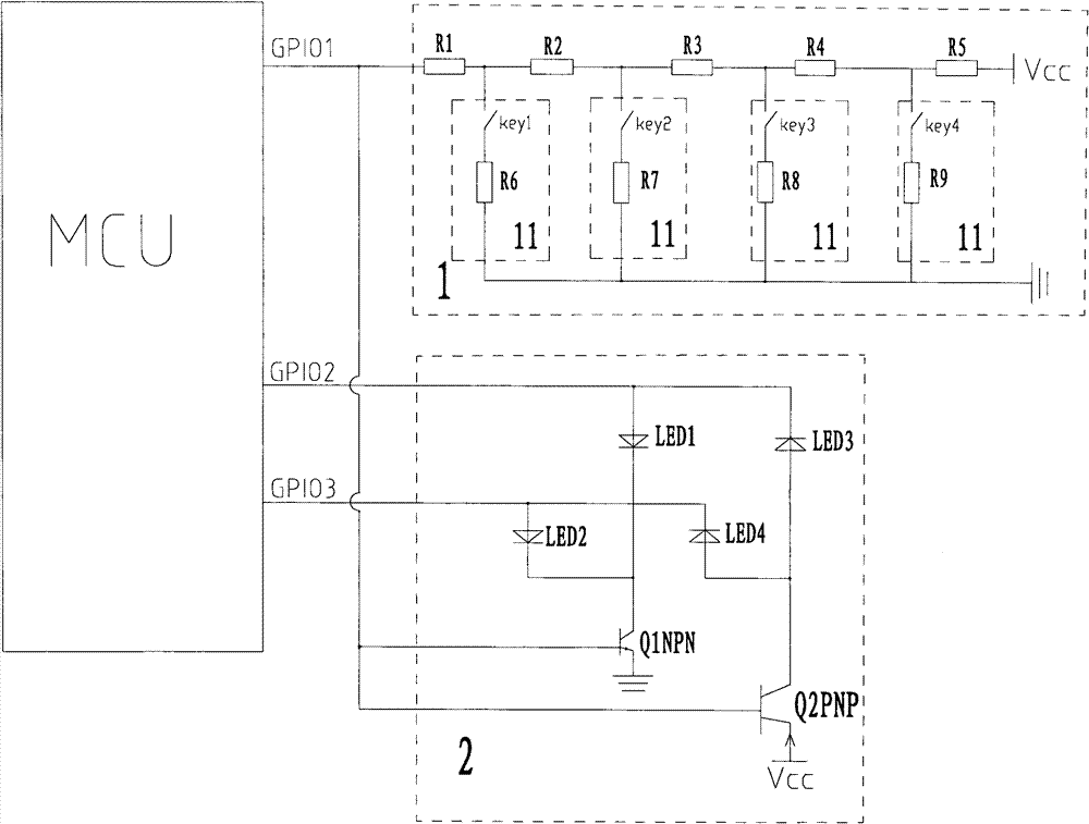 Keypad test and display driver integrated circuit and control method thereof