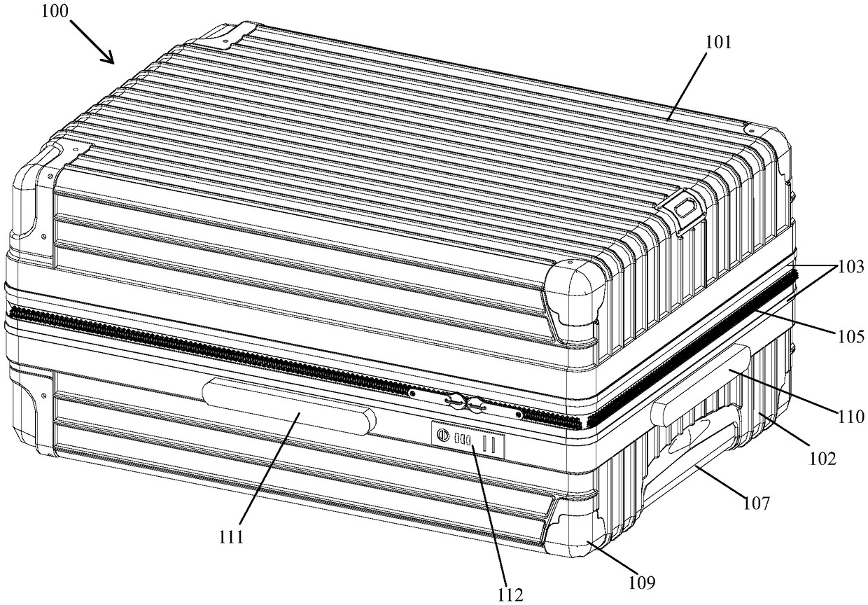 Alloy-box travel suitcase