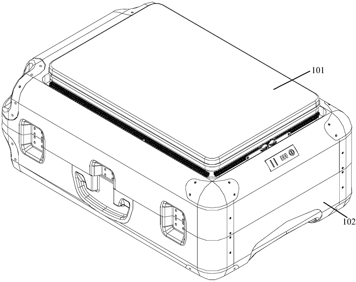 Alloy-box travel suitcase