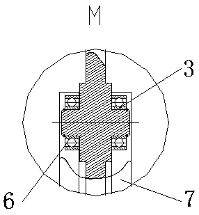 Parallel multi-rod synchronous drive railing lifting mechanism