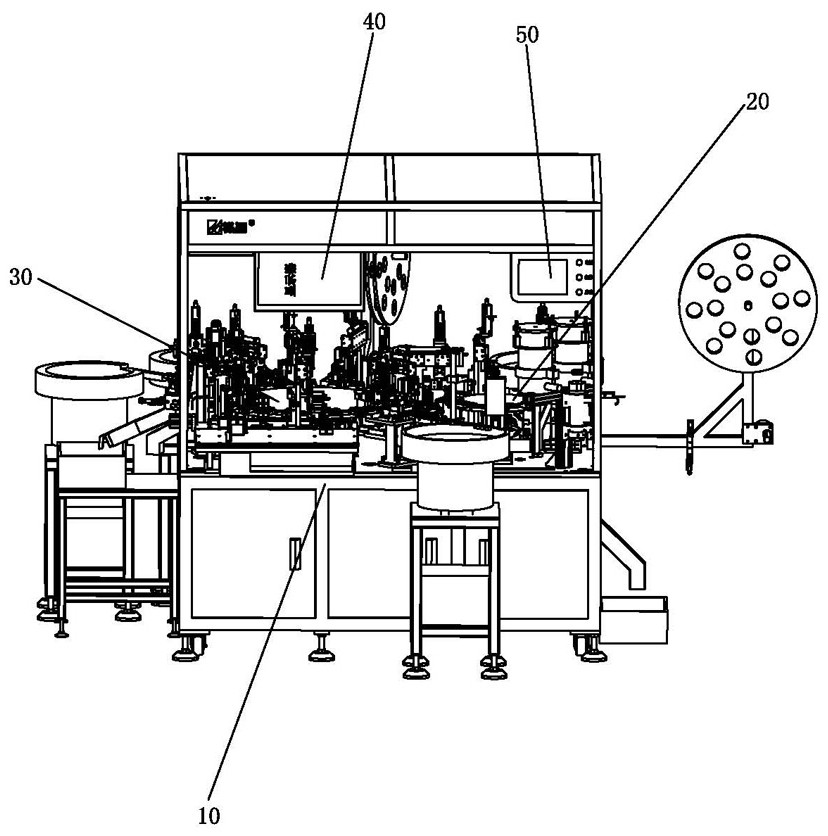 Automatic assembling equipment for logic encoder for household appliance