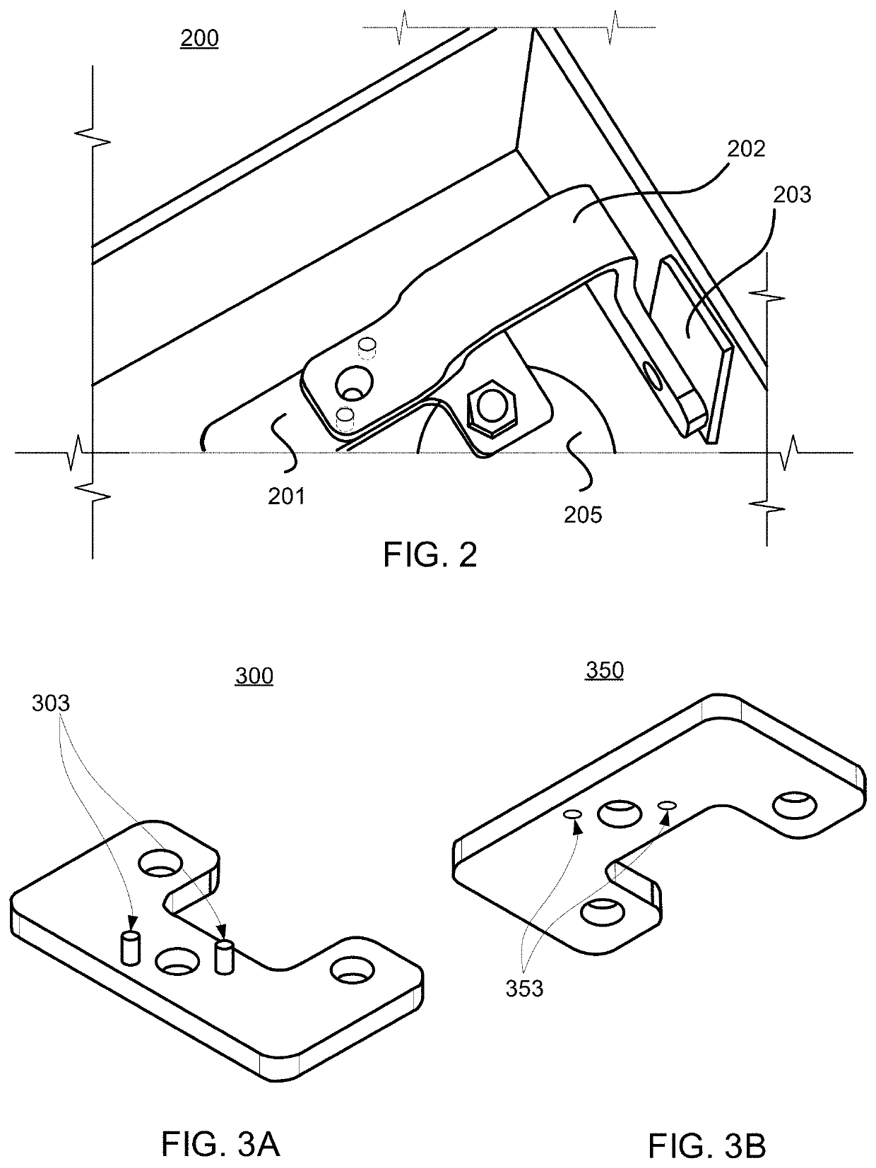 Electrical busbar with alignment features