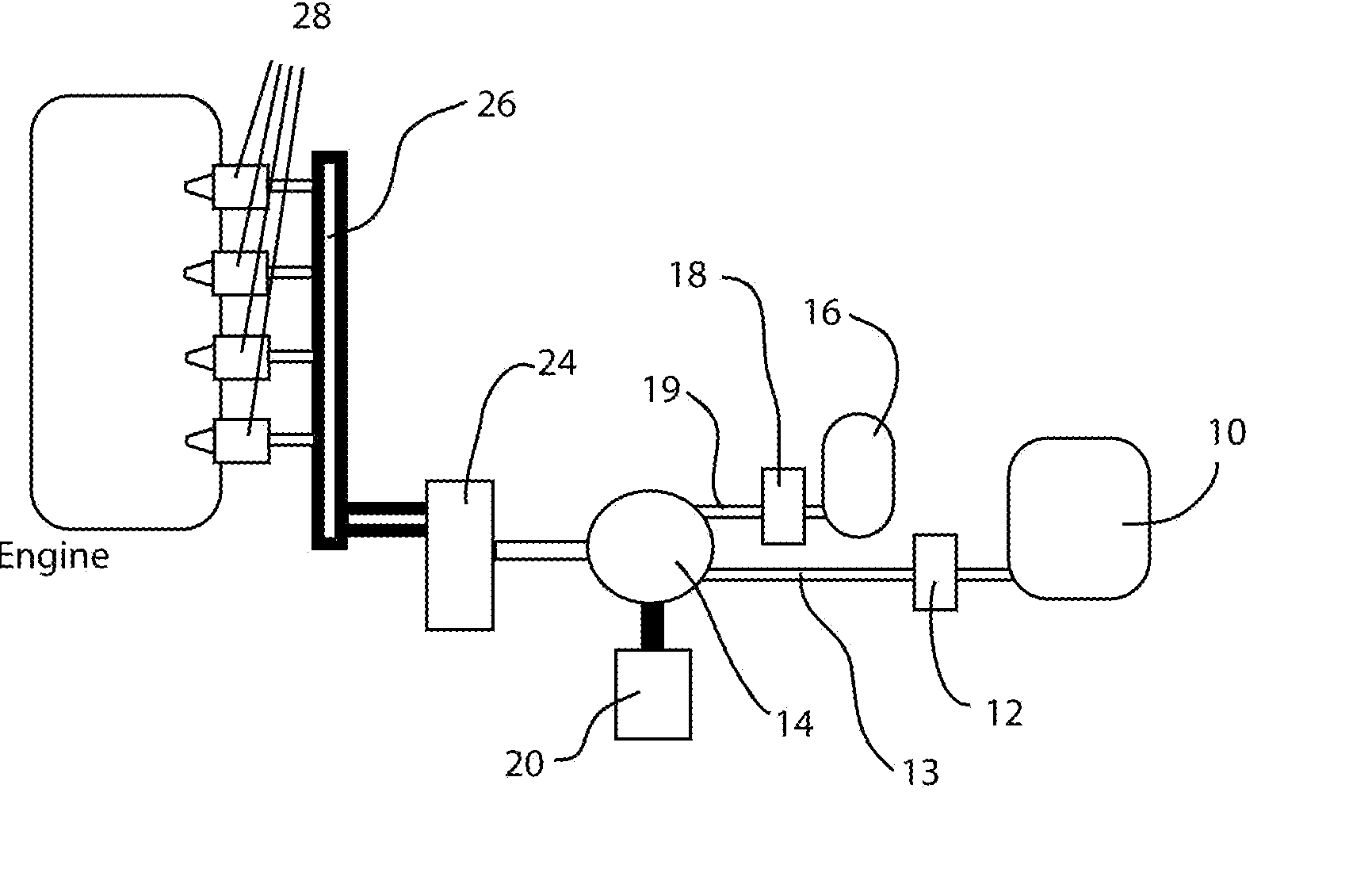 Single nozzle injection of gasoline and Anti-knock fuel